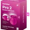 Packaging du stimulateur clitoridien en forme de rose épanouie Satisfyer Pro 2 Modern Blissom de la marque Satisfyer